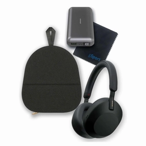 Sony WH-1000XM5 Wireless Noise Cancelling Over-Ear Headphones Bundle with gSport Accessory Kit (Black) hi-fi unbalanced input,hi-fi signal purity,hi-fi acoustic panel