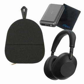 Sony WH-1000XM6 Wireless Noise Cancelling Over Ear Headphone Bundle with gSport Accessory Kit (Black) hi-fi unbalanced input,hi-fi signal purity,hi-fi acoustic panel