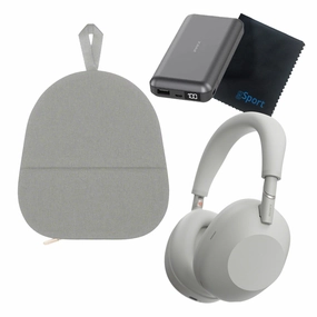 Sony WH-1000XM6 Wireless Noise Cancelling Over Ear Headphone Bundle with gSport Accessory Kit (Silver) hi-fi unbalanced input,hi-fi signal purity,hi-fi acoustic panel