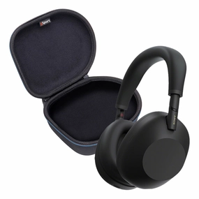 Sony WH-1000XM6 Wireless Noise Cancelling Over Ear Headphone Bundle with gSport Case (Black) hi-fi unbalanced input,hi-fi signal purity,hi-fi acoustic panel