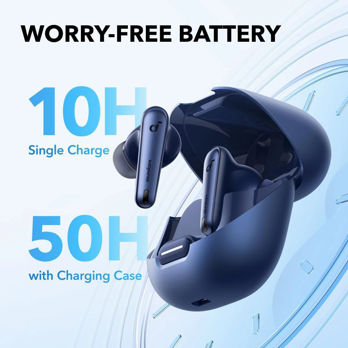 Soundcore Liberty 4 NC Wireless Headphones (Navy Blue)