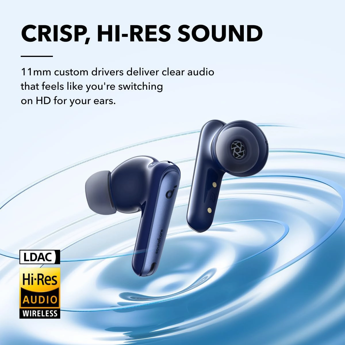 Soundcore Liberty 4 NC Wireless Headphones (Navy Blue)