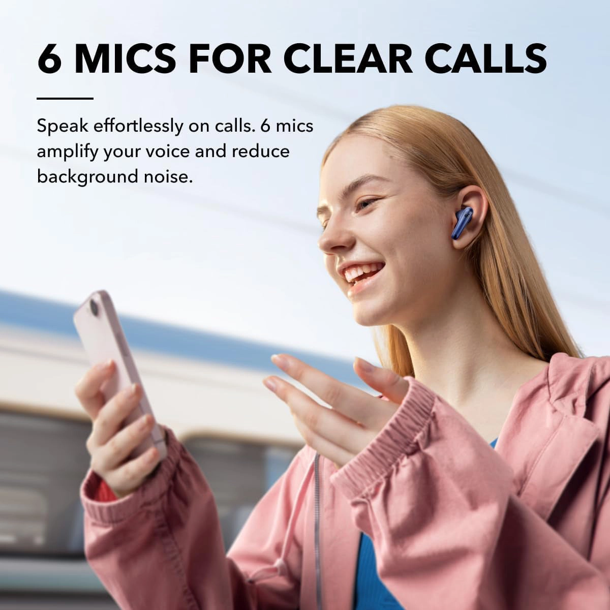 Soundcore Liberty 4 NC Wireless Headphones (Navy Blue)