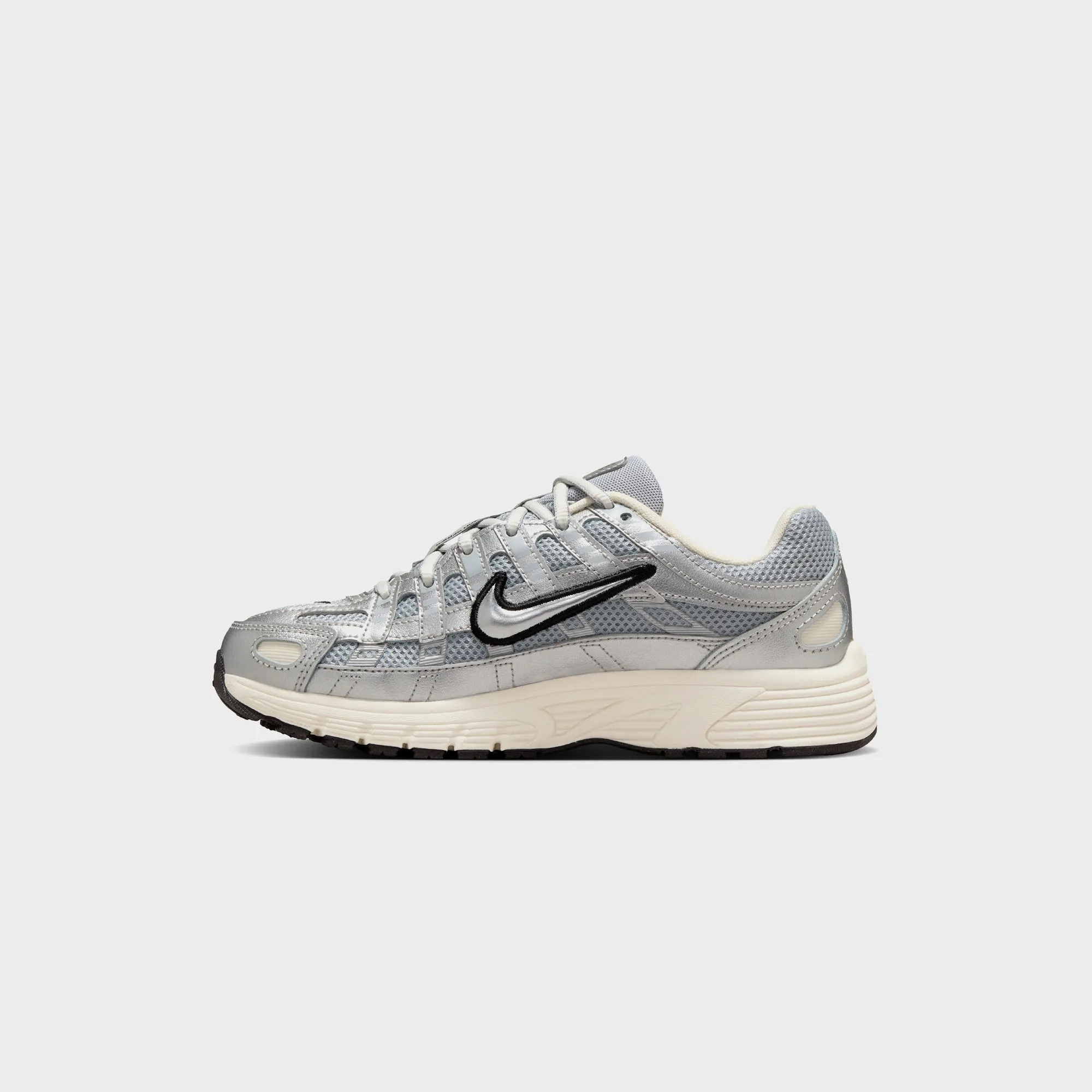 Cutting Edge Quick-Drying Functionality Nike P-6000 - Metallic Silver / Black / Pale Ivory