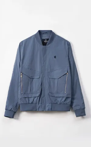 Comfortable Action Energy Saving Method Ribed Full Sleeves Jacket Grey