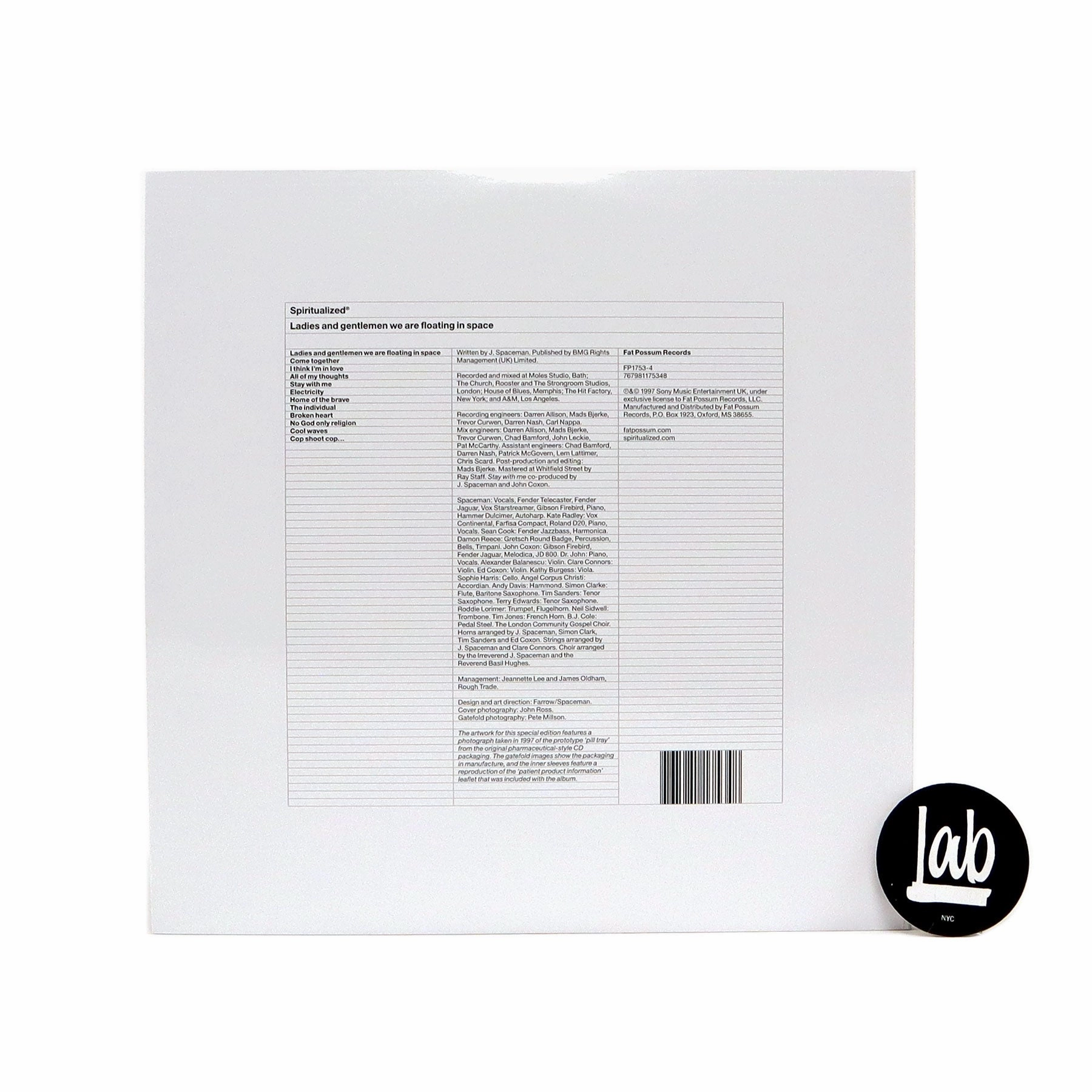 Spiritualized: Ladies And Gentlemen We Are Floating In Space Special Edition (180g Colored Vinyl) Vinyl 2LP