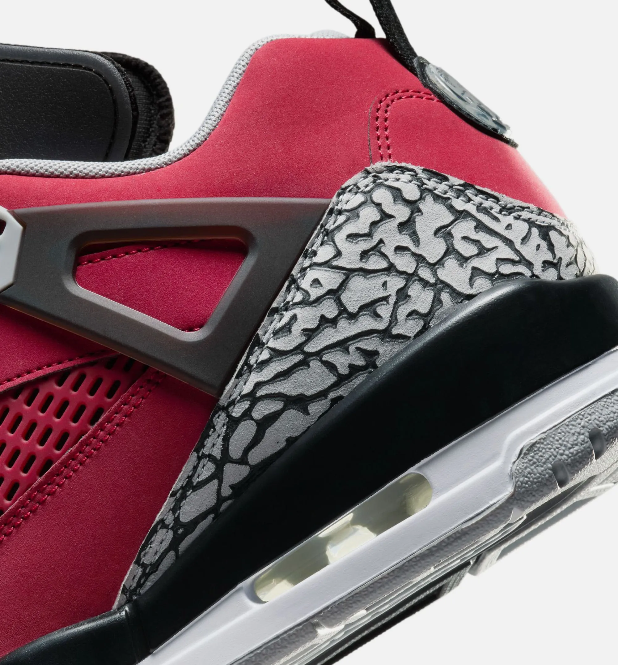 Anti-Friction Lining Spizike Low Toro Mens Lifestyle Shoe - Gym Red/Black/Wolf Grey/Cool Grey