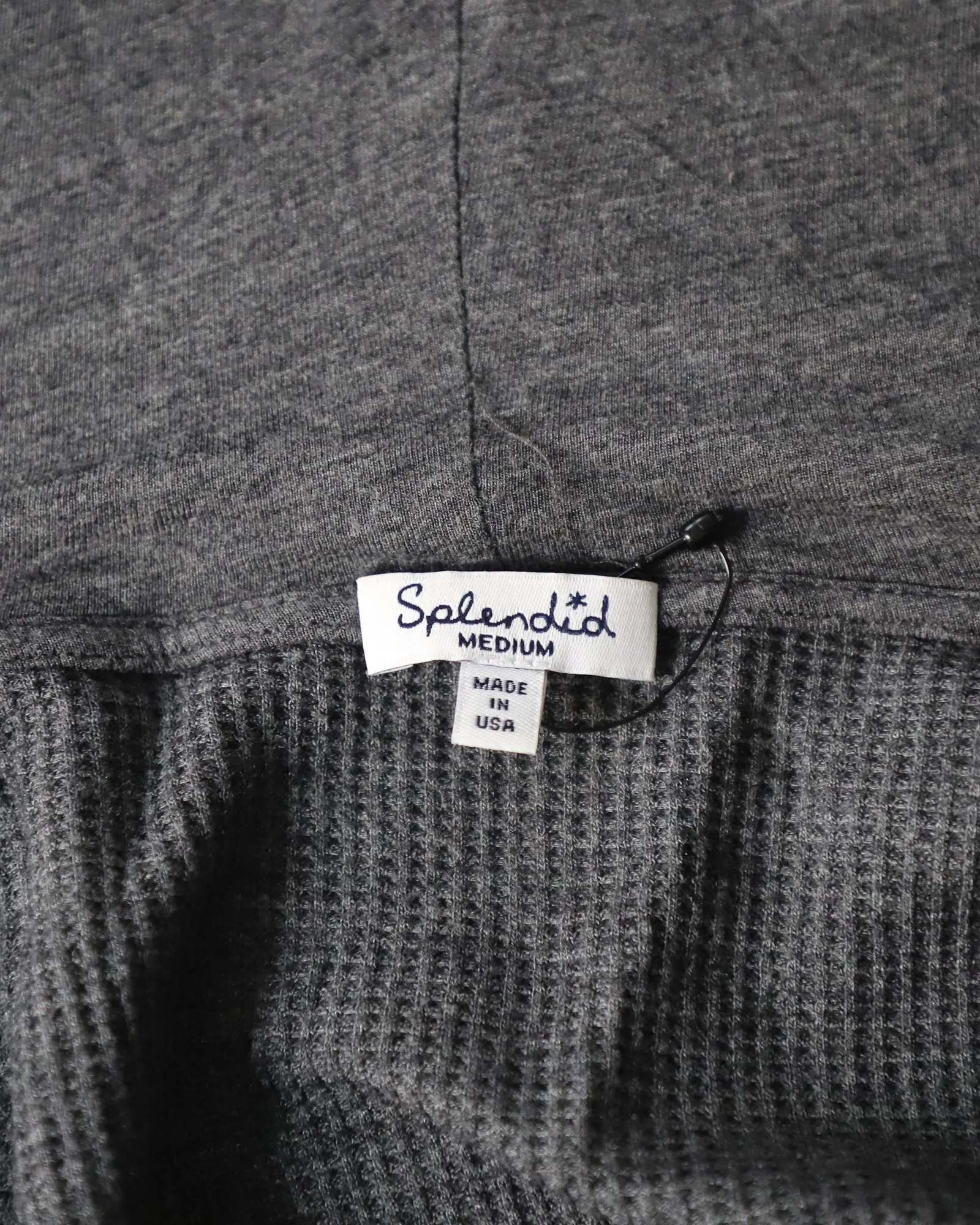 Superbe Cardigan à Capuche en Coton Gris
