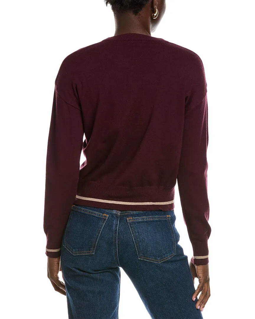 Pull col rond rayé Splendid Syd en lurex