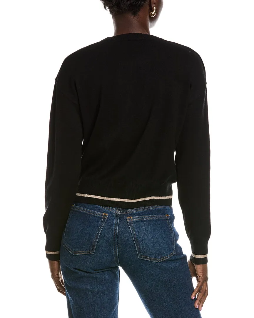 Pull col rond rayé Splendid Syd en lurex