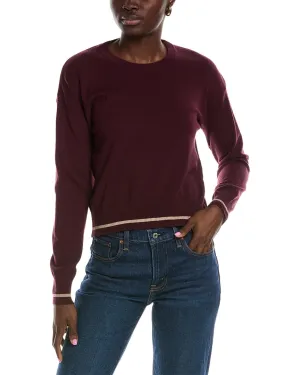 Pull col rond rayé Splendid Syd en lurex