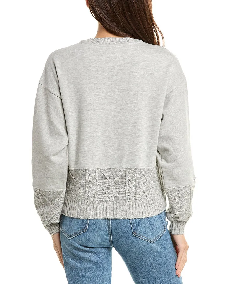 Magnifique Pull en Laine Mélangée à Motifs Câblés de Vienne