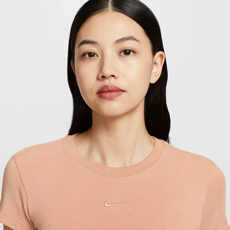 Nike Women'S Sportswear Chill Knit T-Shirt Synthetic Leather Material Functional Technology