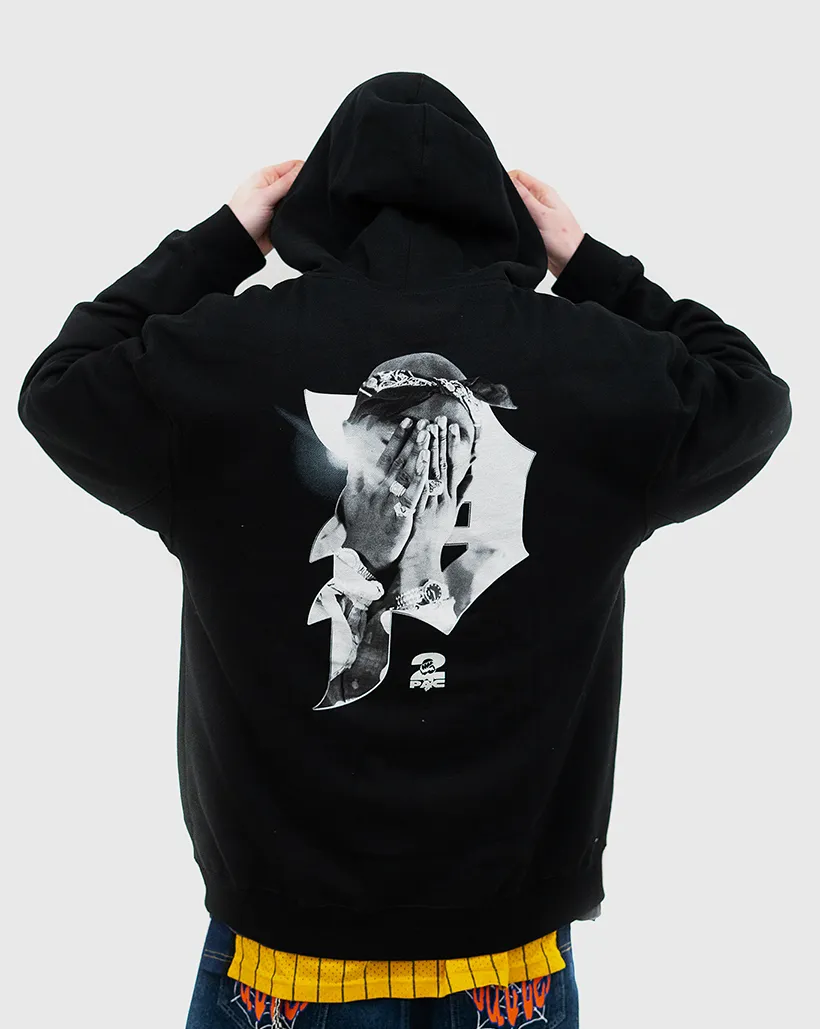Comfortable Thick Rainforest Alliance Certified Primitive X Tupac Brilliance Hoodie - Black