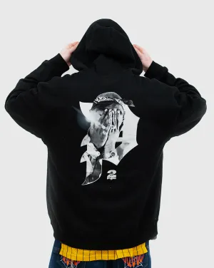 Comfortable Thick Rainforest Alliance Certified Primitive X Tupac Brilliance Hoodie - Black