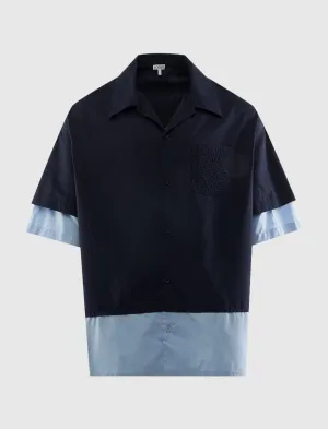 Relaxed Waist Ss Woven Shirt