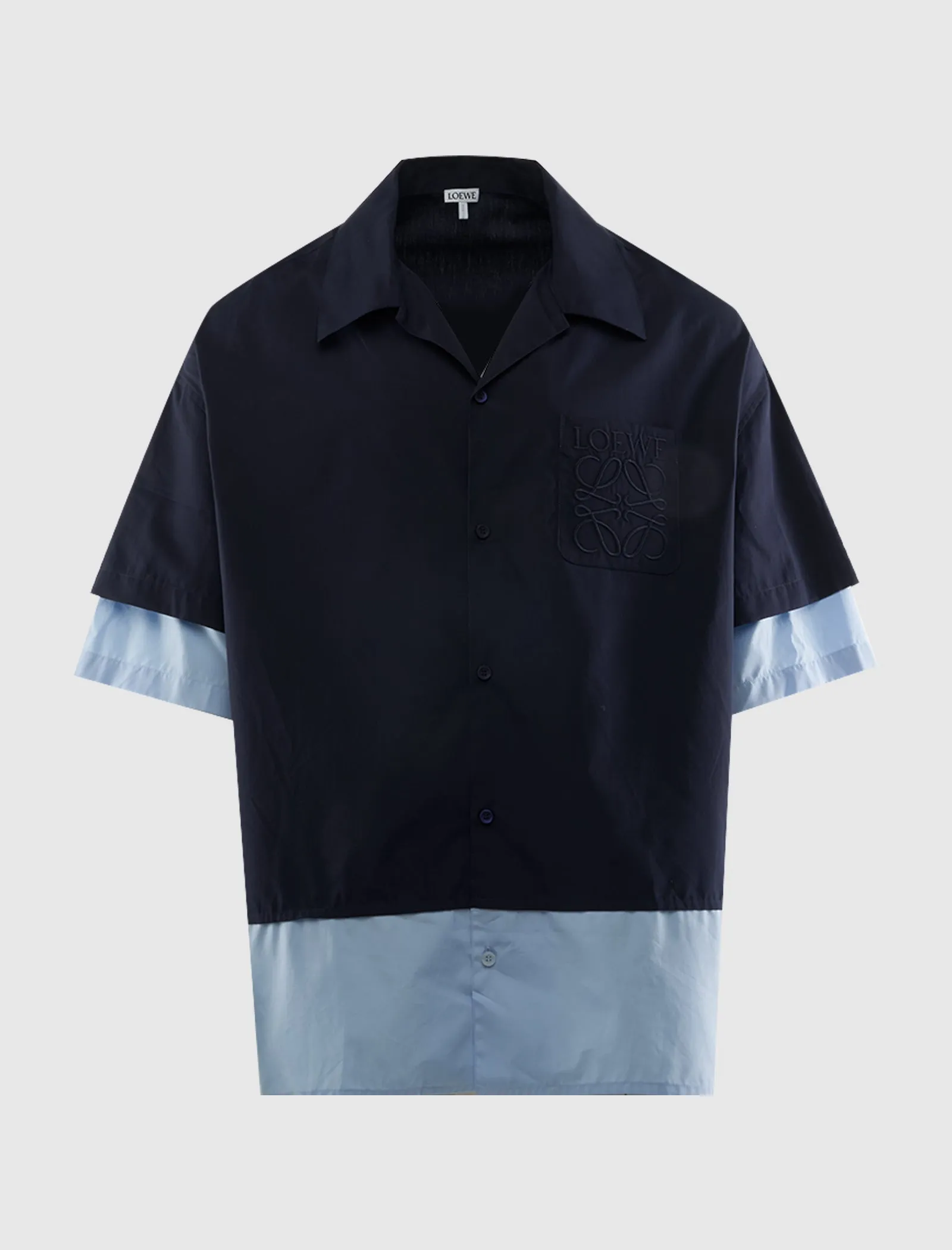Relaxed Waist Ss Woven Shirt