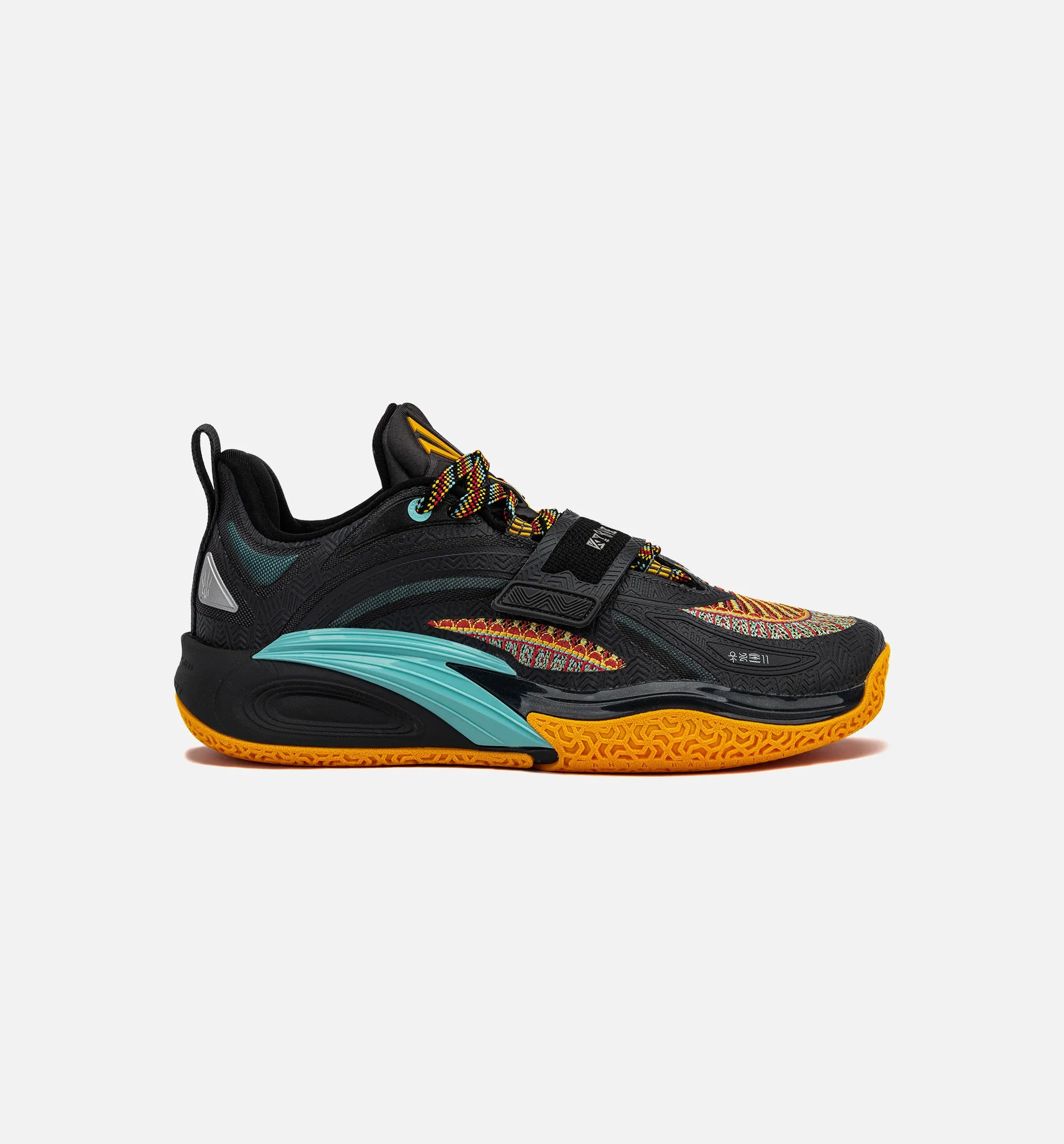 Arch Contour Rubber Quality Kai 1 Sacred Bond Mens Basketball Shoe - Black/Teal/Gold