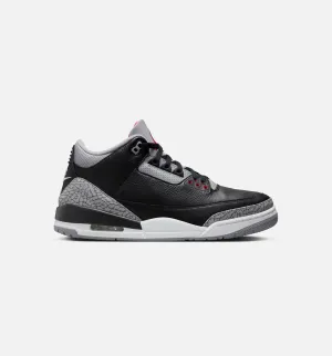 Shock - Absorbing Slippers Padded Backstay Pad Air Jordan 3 Retro Black Cement Mens Lifestyle Shoe - Black/Fire Red/Cement Grey/Summit White