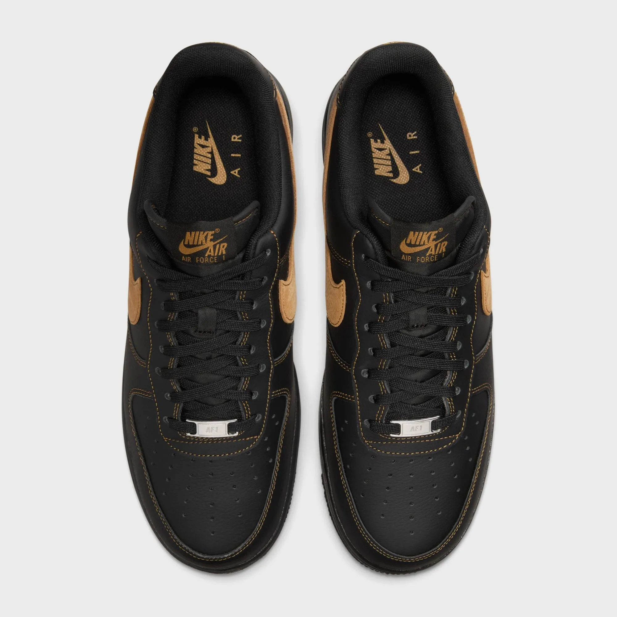 Nike Air Force 1 '07 Lv8 - Black / Desert Ochre Easter Sale