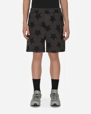Anti-Impact Comfortable Stand Star Printed Sweatshorts Grey