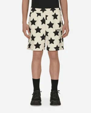 Star Printed Sweatshorts White Backpack Straps Bras