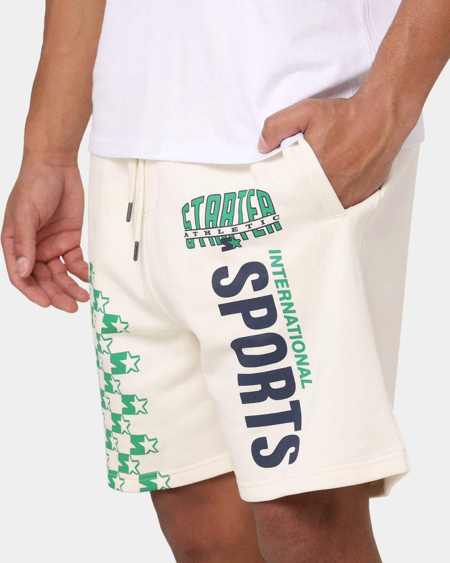 Short de Sport International Starter Off White