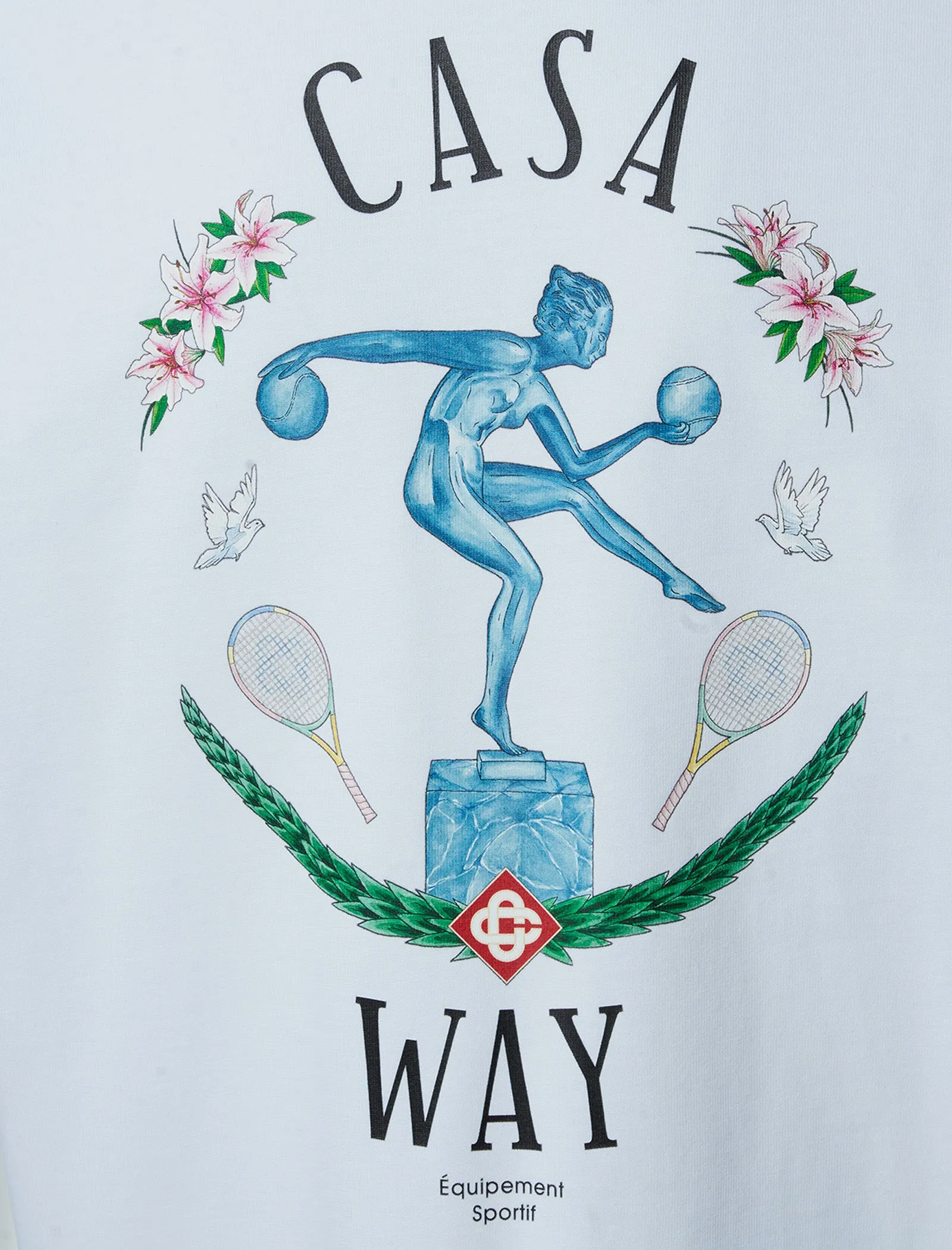 Statue En Marbre Printed Tee Convertible Design Forging Hammer