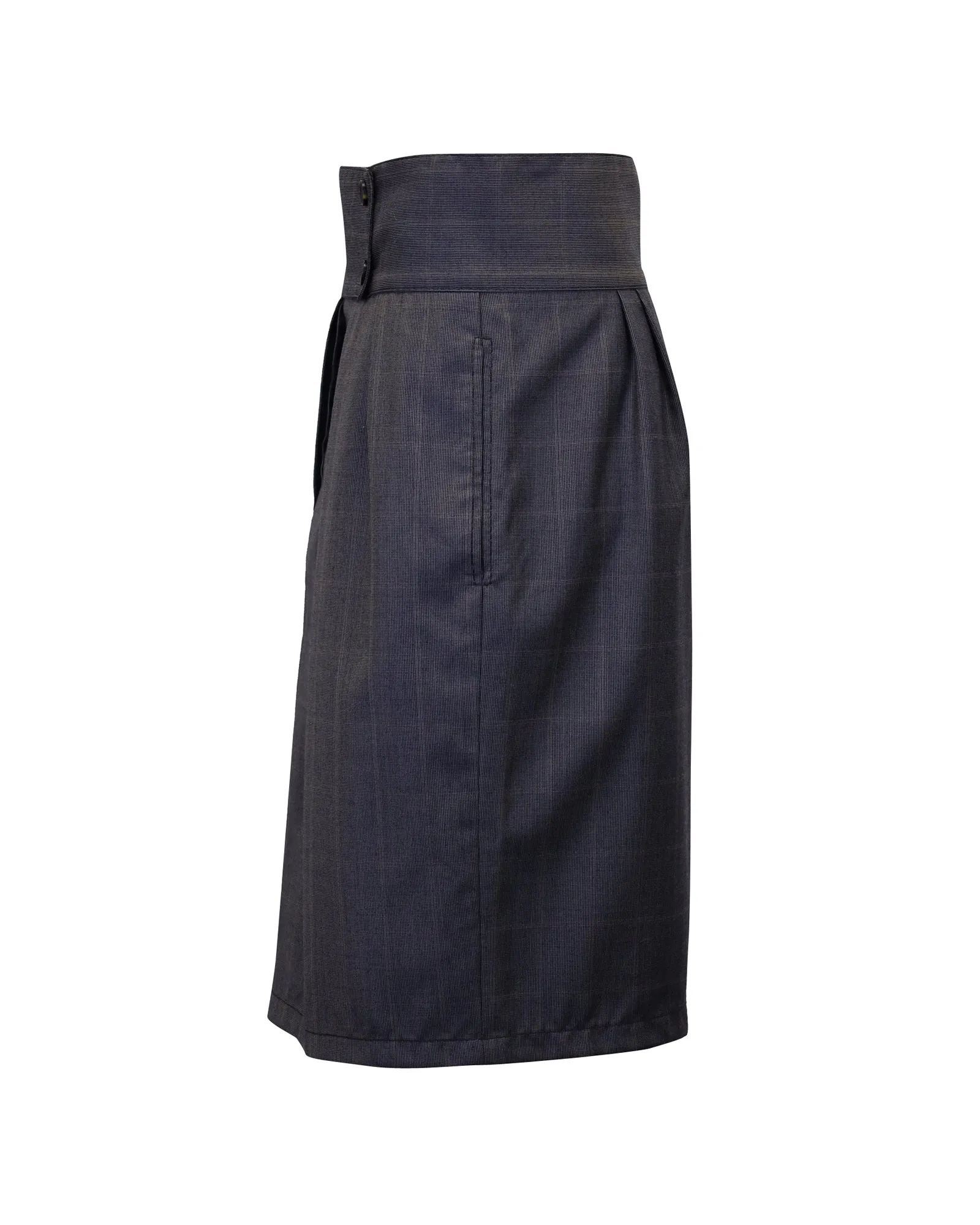 Jupe plissée Stella McCartney en laine grise