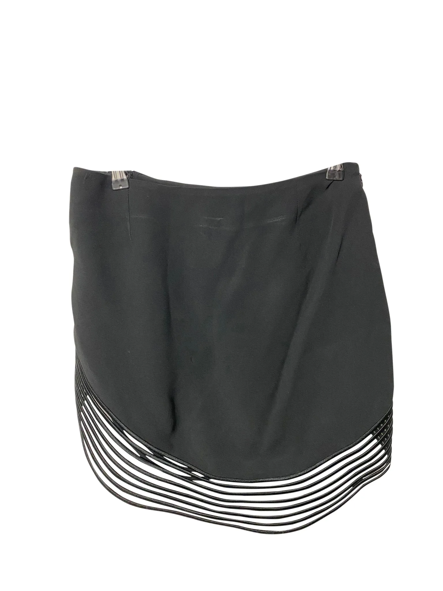 Jupe tuyau ondulé Rib Wave de Stella McCartney en rayonne noire
