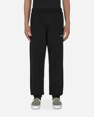 Wave Outline Diag Slim Sweatpants Black Technological History