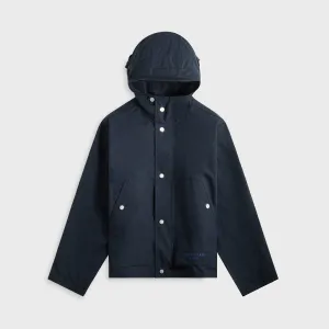 Blanket Stitch Durable Stitching Seam Stone Island Aluminum Tela Marina Short Parka - Navy Blue