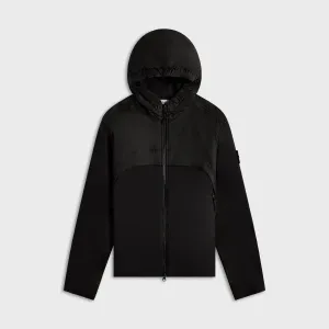 Stone Island Garment Dyed Crinkle Reps Nylon Jacket - Black Shoulder Straps Training Shoe