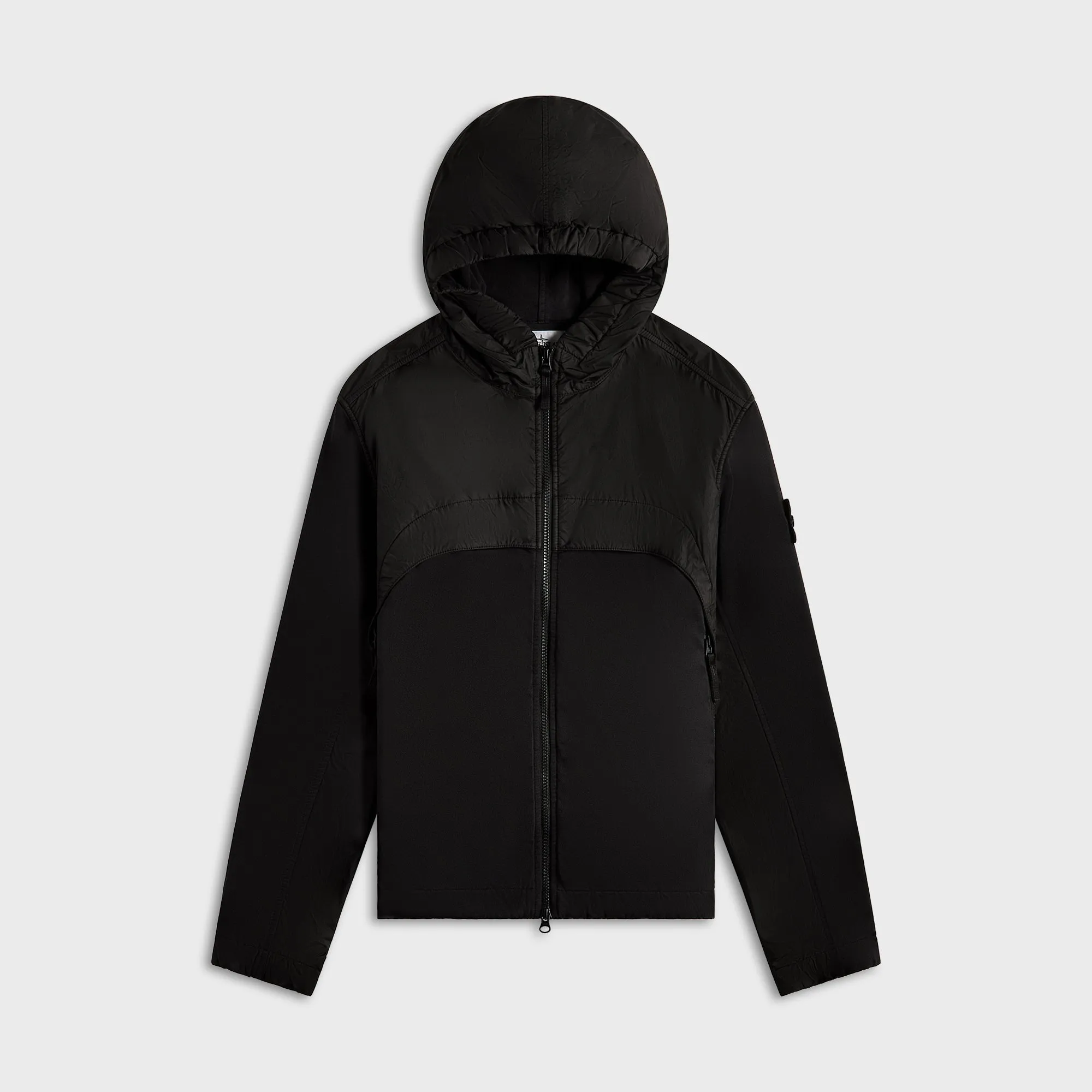 Stone Island Garment Dyed Crinkle Reps Nylon Jacket - Black Shoulder Straps Training Shoe