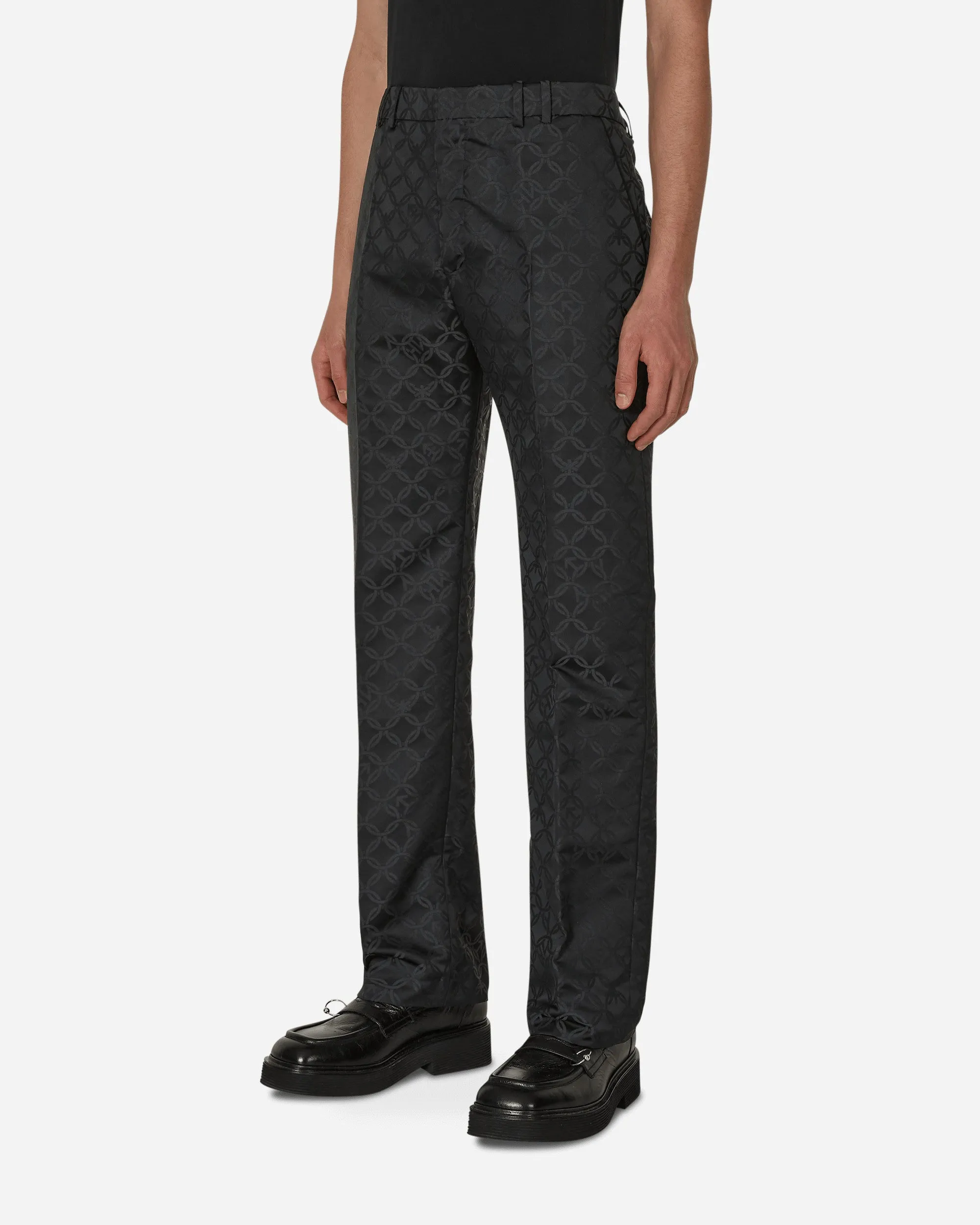 Straight Cut Trousers Black Layering Piece