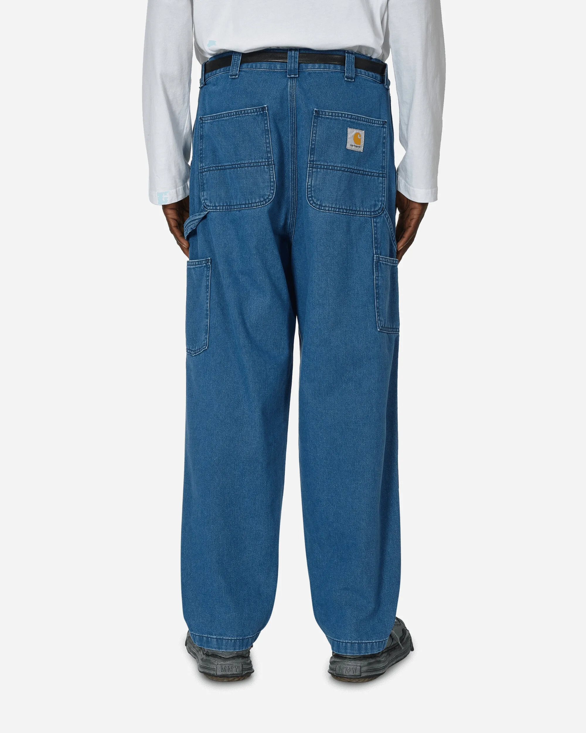 Single Knee Pants Blue Wind-Resistant Effect