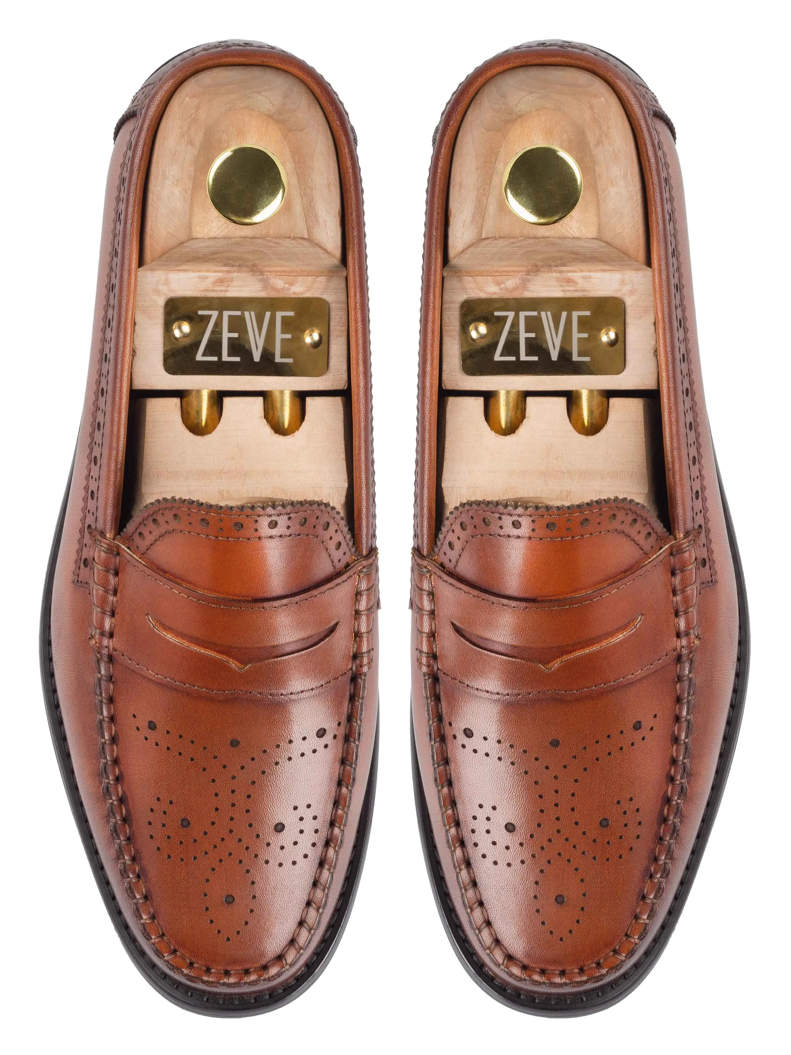 Made to Turn Heads Black Friday Offer Brogue Penny Loafer - Cognac Tan