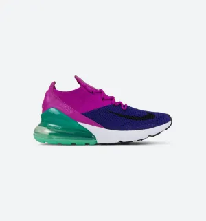 Comfortable Skate Park Shoes Air Max 270 Flyknit Mens Shoe -  Deep Royal Blue/Black/Fuchsia Flash