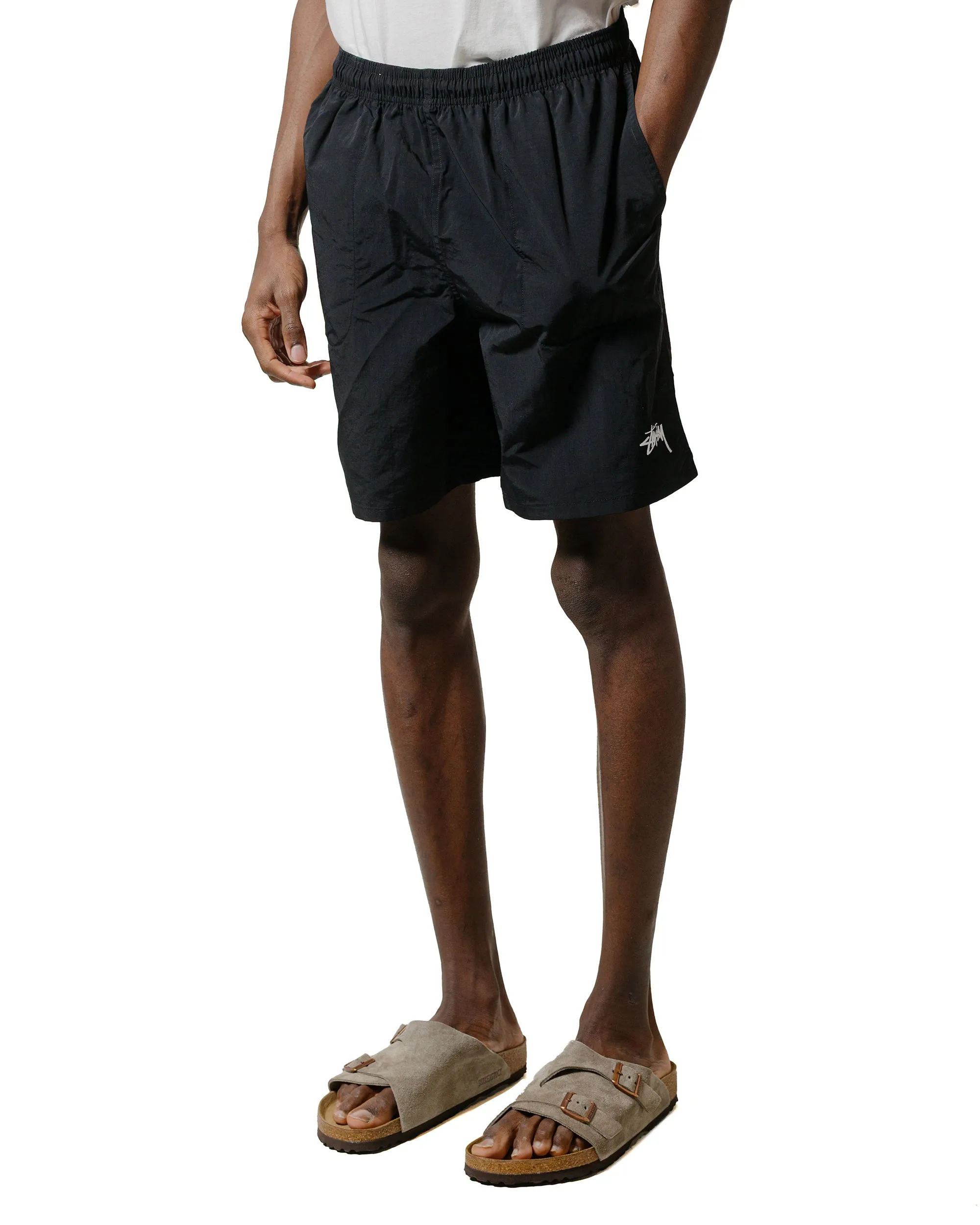 Stssy Stock Water Short Black Tapered