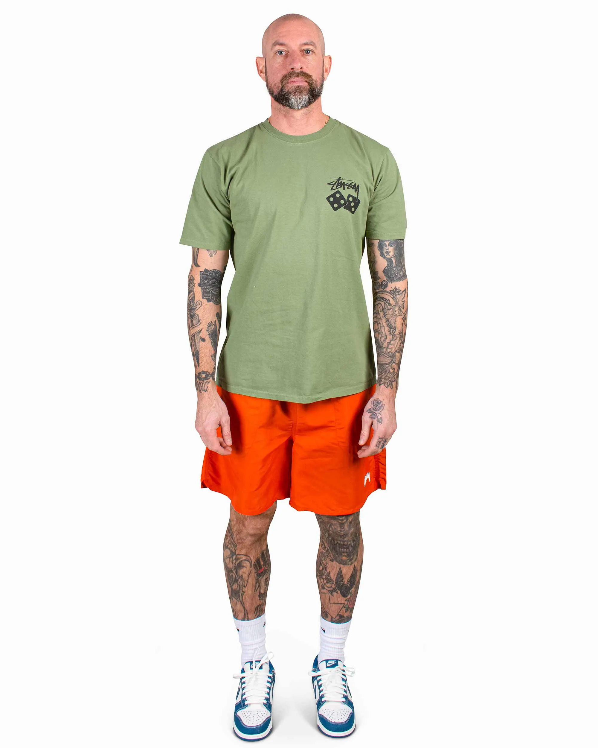 Checker Resistant Design Stssy Stock Water Short Clay