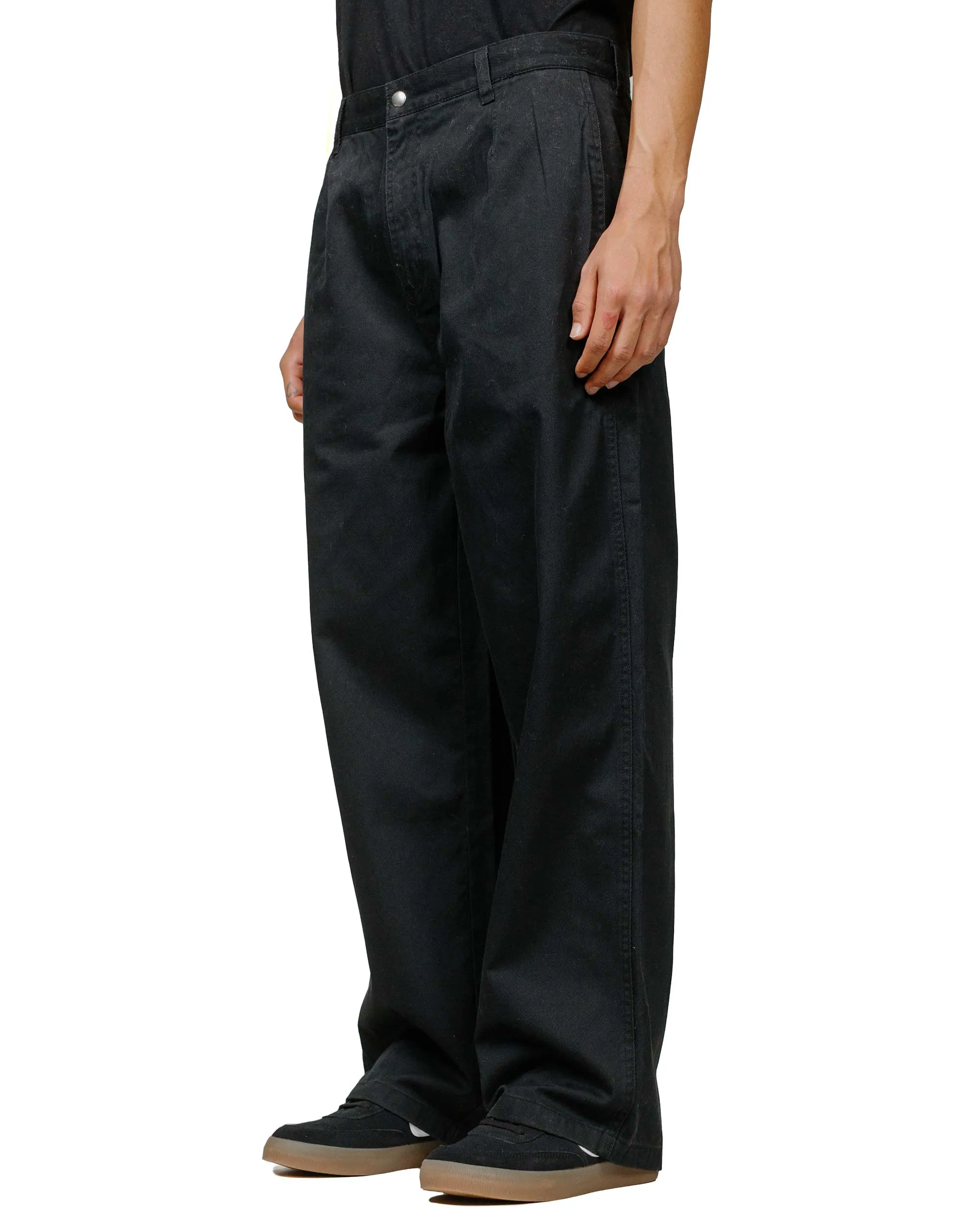 Stssy Workgear Trouser Twill Black Butterfly Garden Comfortable Biological