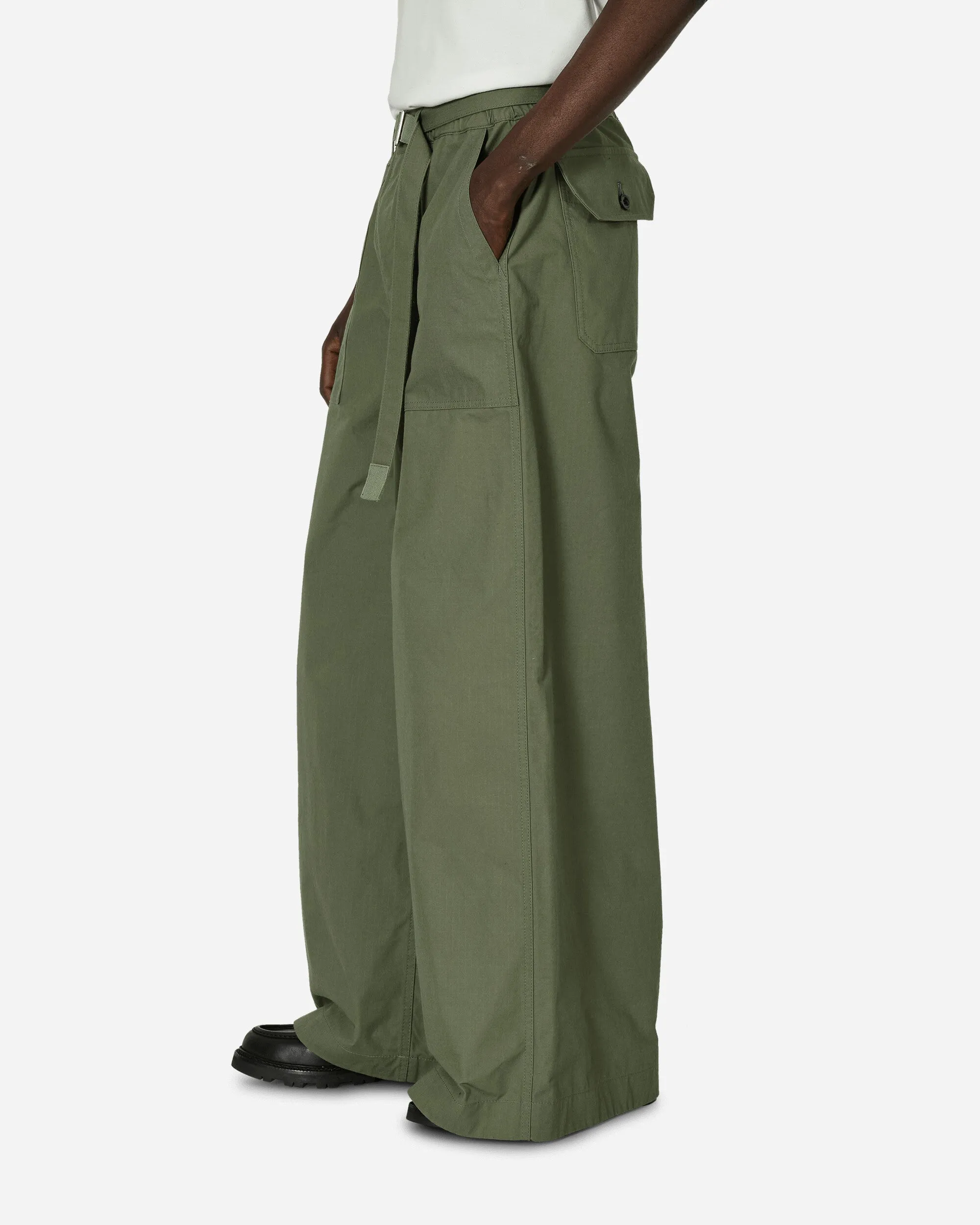 Rip Stop Pants Khaki Anti-Extremism Duster Coat
