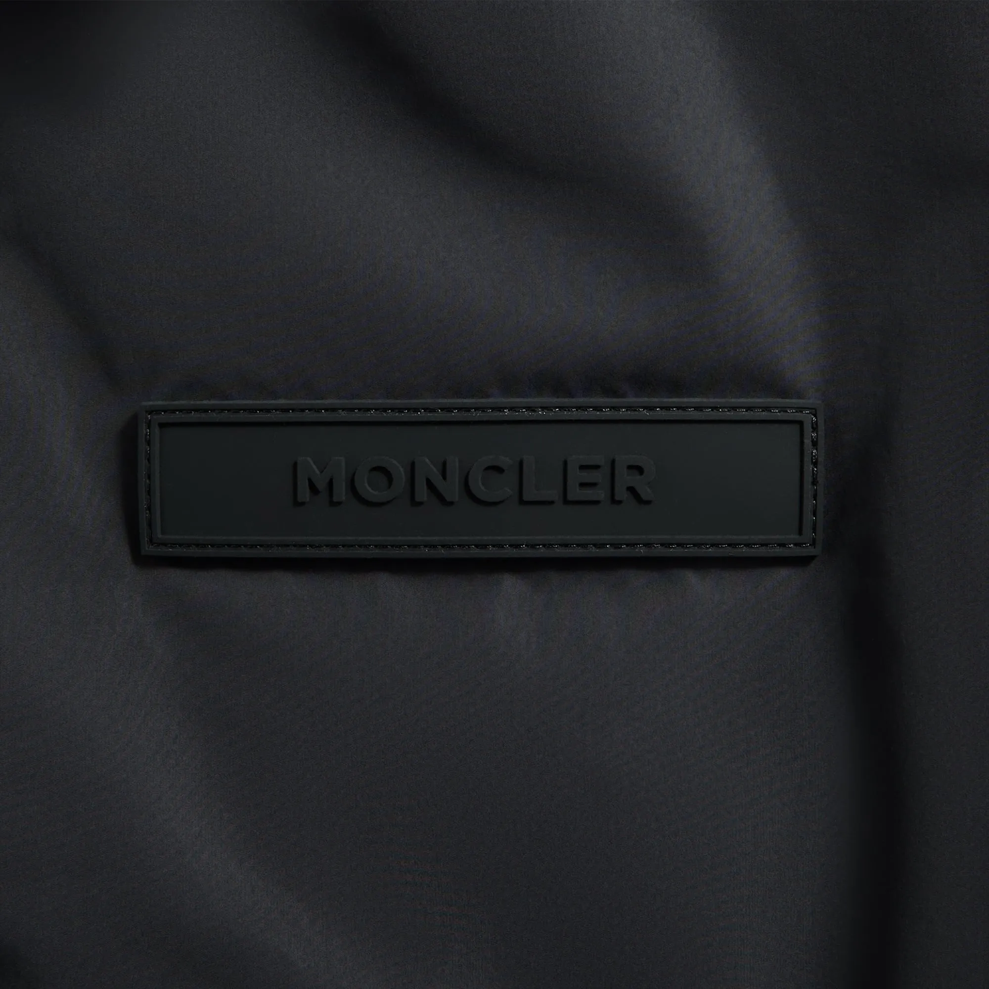 Elastic Thread Edge Trim Moncler Maulevrier Bomber - Black