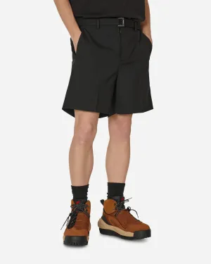 Anti - static Product Glossy Look Suiting Shorts Black