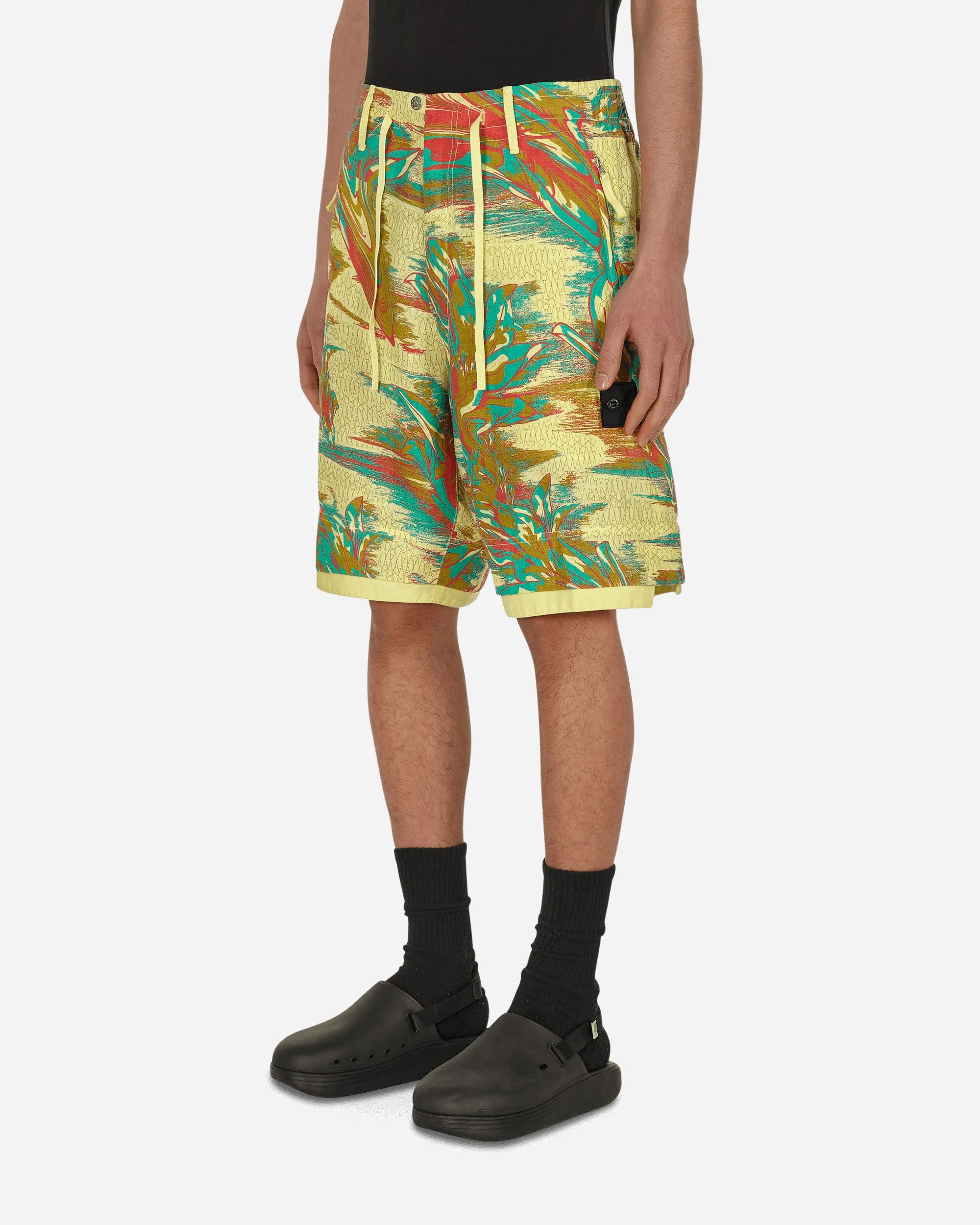 Seamless Cups Summer Shorts Yellow