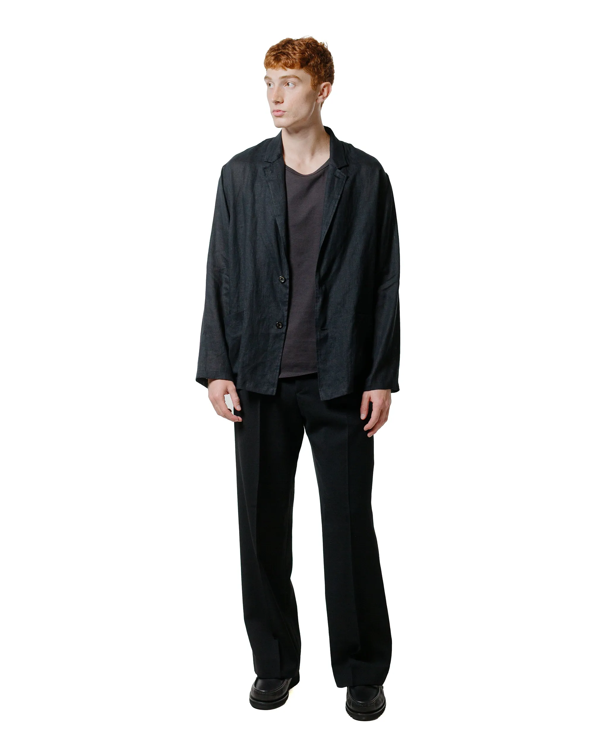 Sunflower Wide Pleated Trouser Black Ballet Tutu Linen Finish