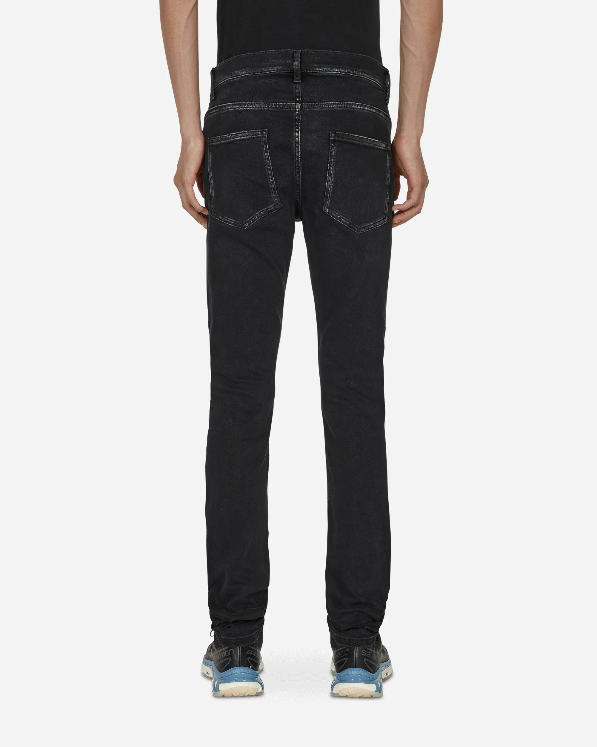 Super Skinny Treated Jeans Black Moisture Wicking Fleece Sleep Wear