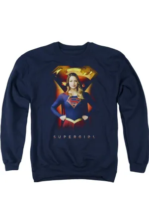 Sweat à capuche adulte Supergirl Standing Symbol