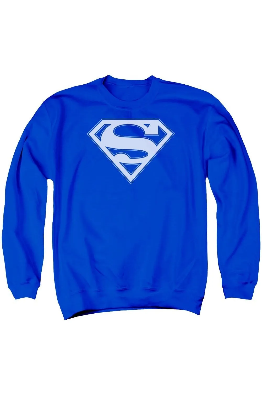 Pull à capuche adulte Superman Bleu avec bouclier blanc