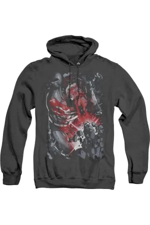 Pull à capuche adulte Superman Heat Blast Heather